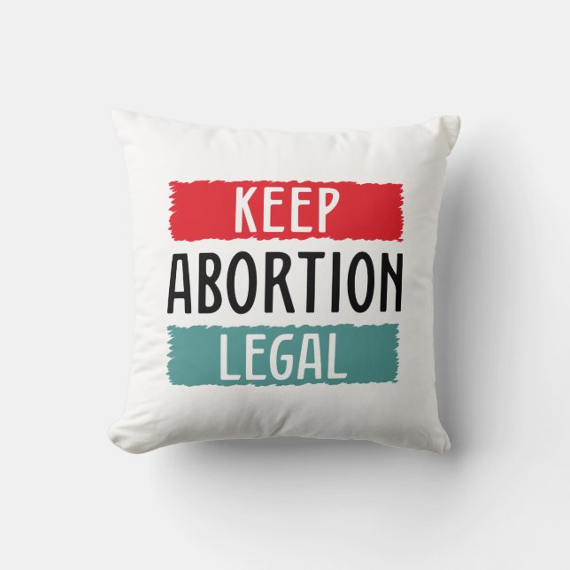Keep Abortion Legal Throw Pillow (Front)