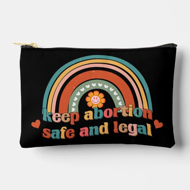Keep Abortion Safe And Legal Accessory Pouch (Front)