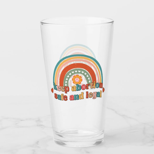 Keep Abortion Safe And Legal Glass (Front)
