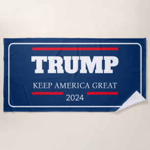 Keep America Great 2024 Vote Beach Towel