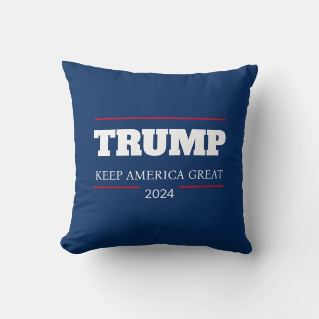Keep America Great 2024  Vote Throw Pillow (Front)