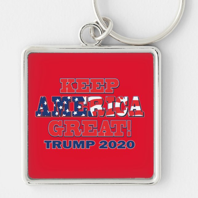 Keep America Great Again Trump 2020 Keychain (Front)