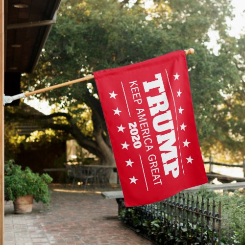 Keep America Great Donald Trump 2020 election red House Flag