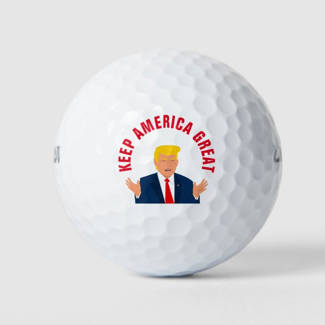 Keep America Great Donald Trump election Golf Balls (Front)