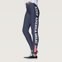 KEEP AMERICA GREAT Patriotic American flag Trump Leggings KEEP AMERICA GREAT Patriotic American flag Trump Leggings