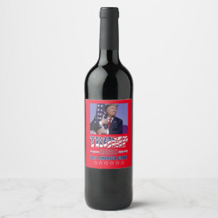 Keep America Great President Trump 2020 Wine Label
