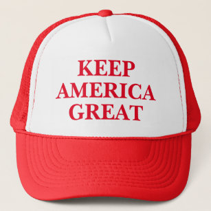Keep America Great red Trump support Trucker Hat
