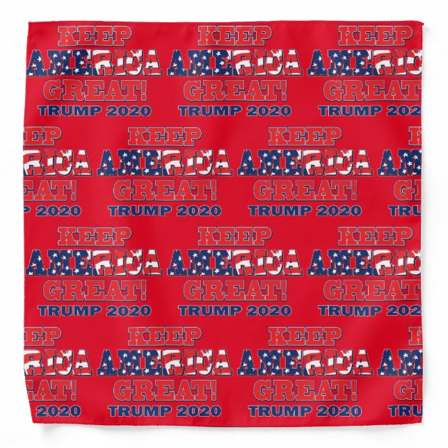 Keep America Great Trump 2020 Bandana (Front)