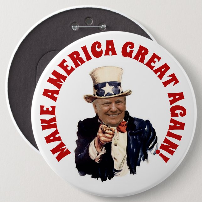 KEEP AMERICA GREAT TRUMP 2020 BUTTON (Front & Back)