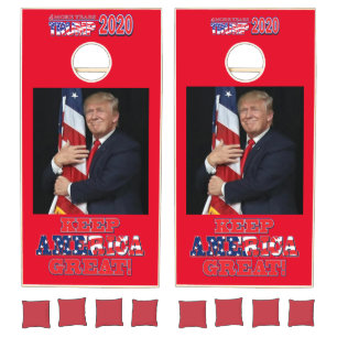Keep America Great Trump 2020 Cornhole Set