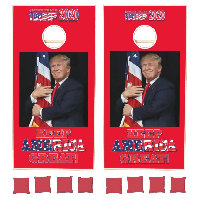 Keep America Great Trump 2020 Cornhole Set (Set)