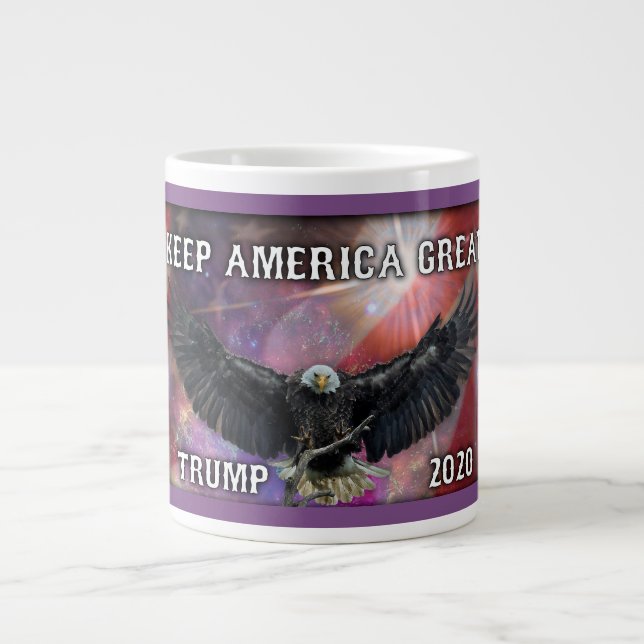 Keep America Great - Trump 2020 Giant Coffee Mug (Front)