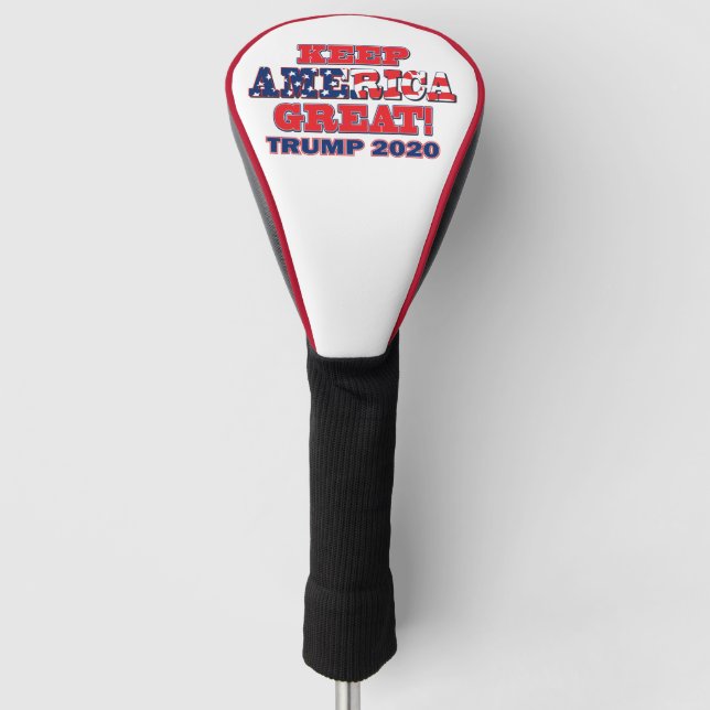 Keep America Great Trump 2020 Golf Head Cover (Front)