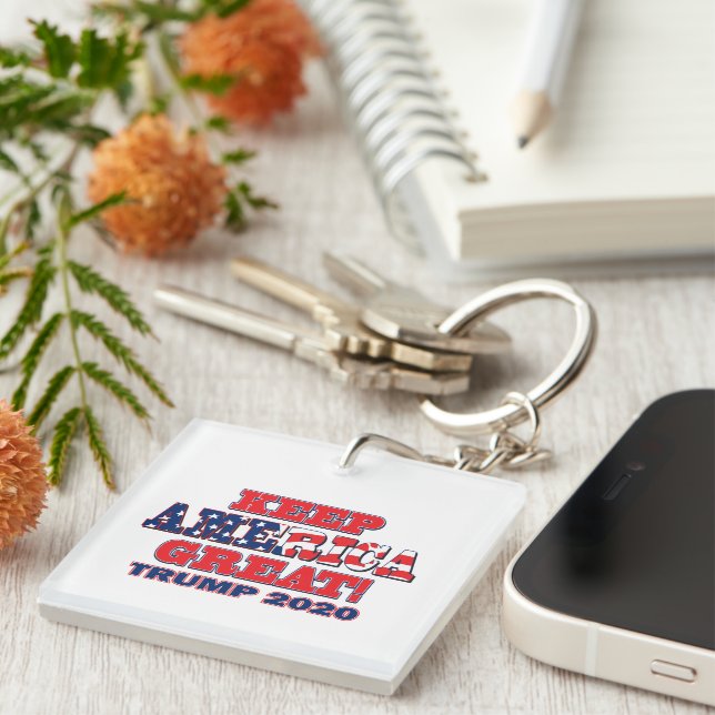 Keep America Great Trump 2020 Keychain (Front Right)