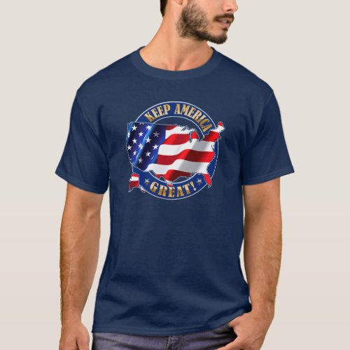 Keep America Great  Trump 2020 Slogan T_Shirt