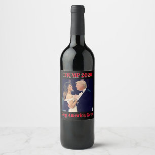 Keep America Great - Trump 2020 Wine Label