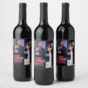 Keep America Great Trump 2020 Wine Label