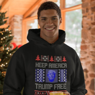 KEEP AMERICA TRUMP FREE Funny Christmas T-Shirt