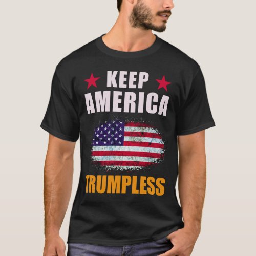 keep america trumpless American flag T_Shirt