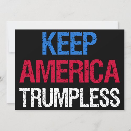 Keep America Trumpless I Invitation