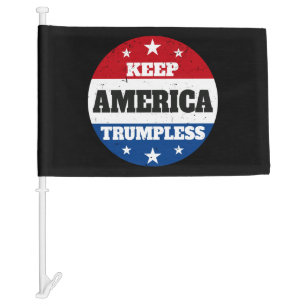 Keep America Trumpless II Car Flag