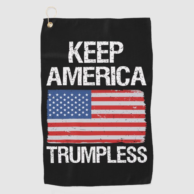 Keep America Trumpless III Golf Towel (Front)