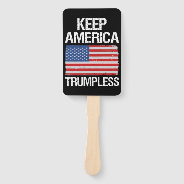 Keep America Trumpless III Hand Fan (Front)