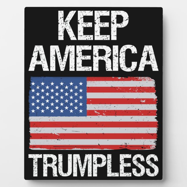 Keep America Trumpless III Plaque (Front)