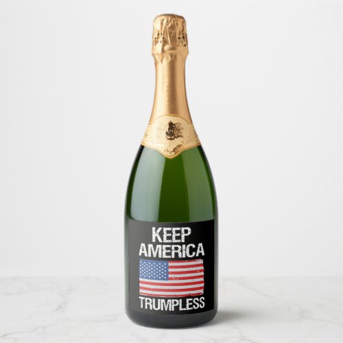 Keep America Trumpless III Sparkling Wine Label