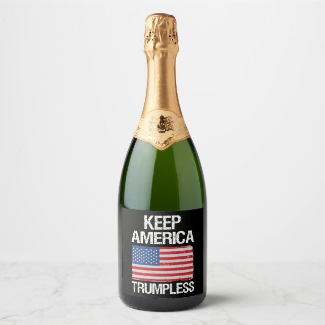 Keep America Trumpless III Sparkling Wine Label (Front)