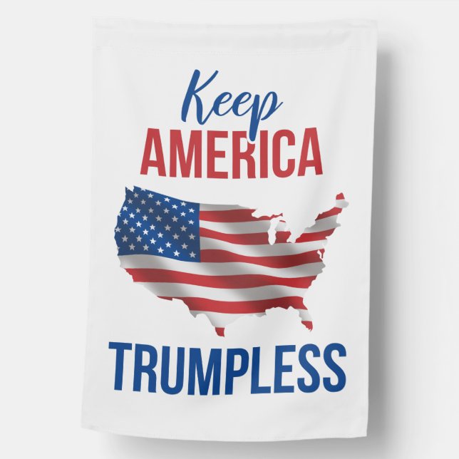 Keep America Trumpless V House Flag (Front)