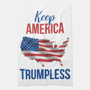 Keep America Trumpless V Kitchen Towel