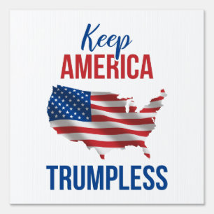Keep America Trumpless V Sign