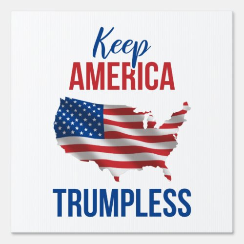 Keep America Trumpless V Sign