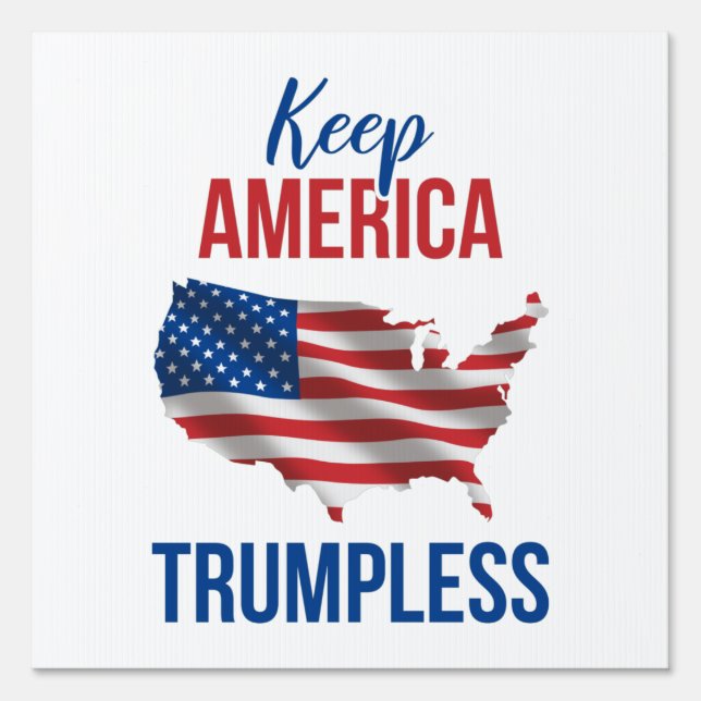 Keep America Trumpless V Sign (Front)