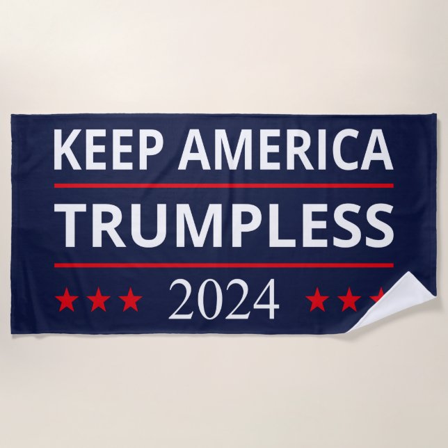 Keep America Trumpless VII Beach Towel (Front)