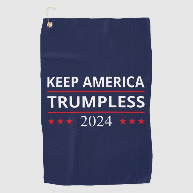 Keep America Trumpless VII Golf Towel (Front)