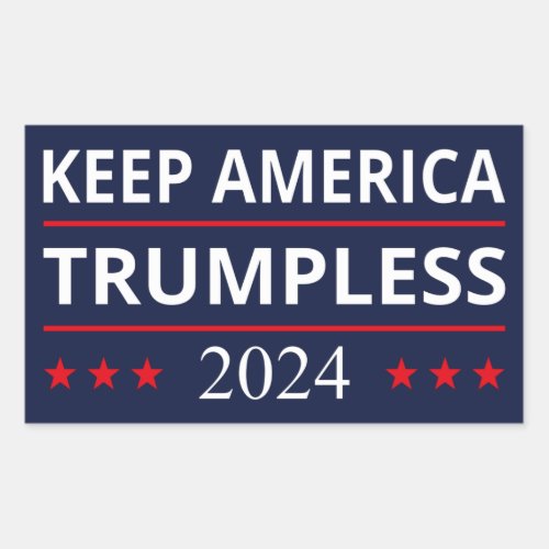 Keep America Trumpless VII Rectangular Sticker