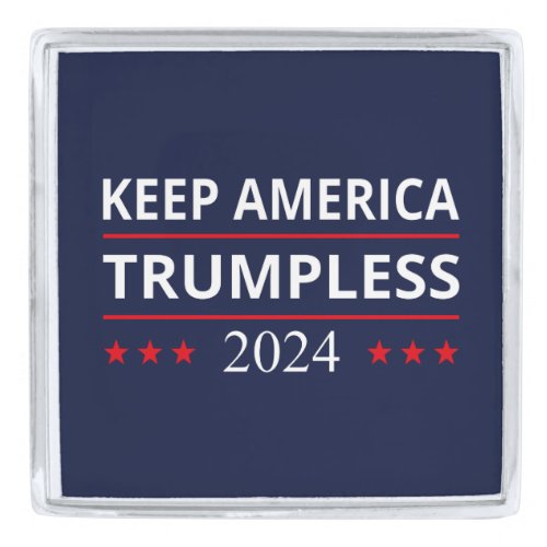 Keep America Trumpless VII Silver Finish Lapel Pin