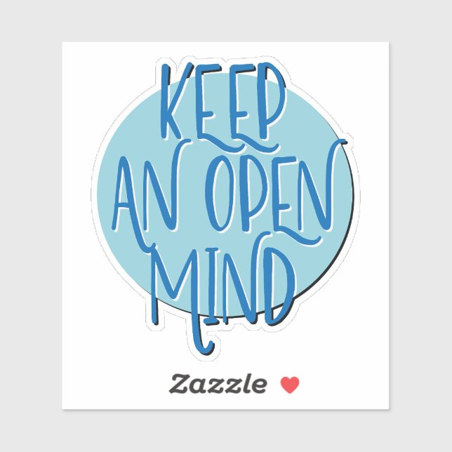 Keep An Open Mind 12 Step Slogan Sticker (Sheet)