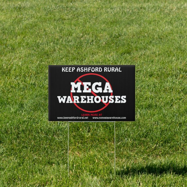 Keep Ashford Rural | No to Mega Warehouses Sign (Insitu)
