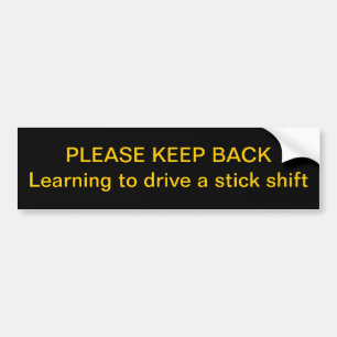 Keep back bumper sticker