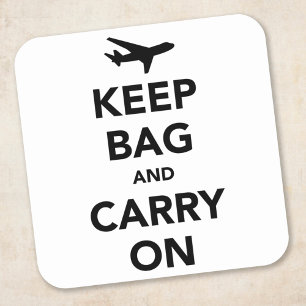 Keep Bag and Carry On Square Sticker