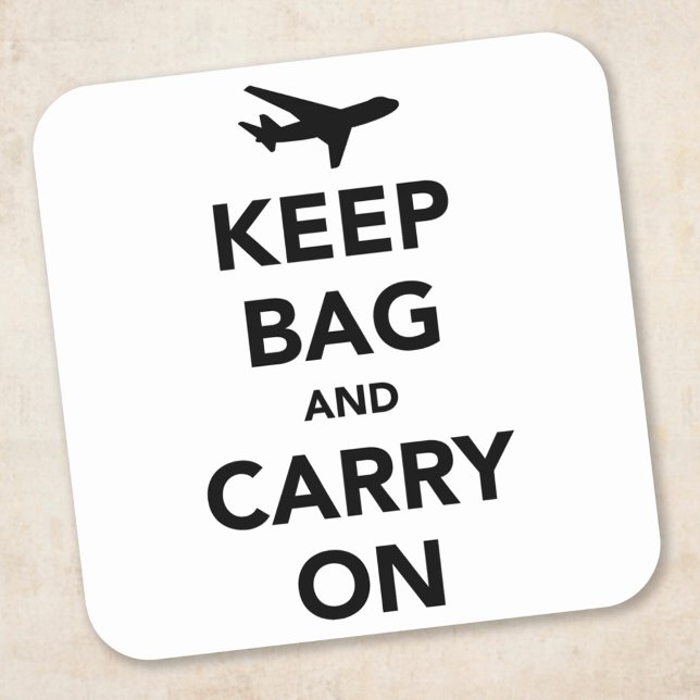 Keep Bag and Carry On Square Sticker (Creator Uploaded)