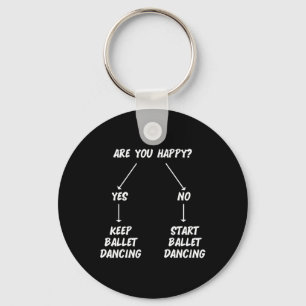 Keep Ballet Dancing Dance Dancer Ballerina Men Wom Keychain