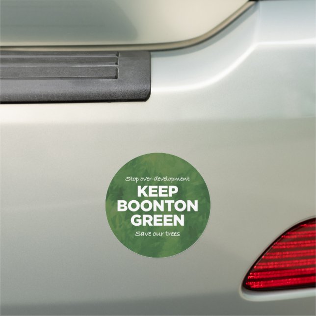 Keep Boonton Green Car Magnet (In Situ)