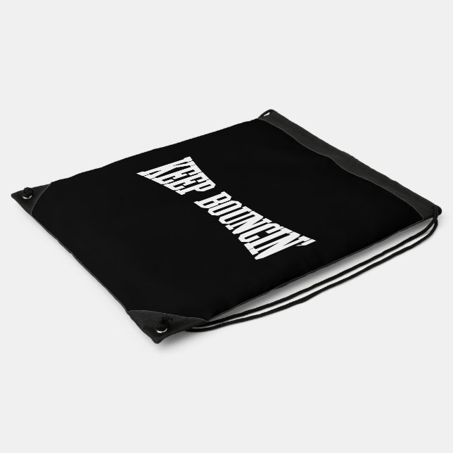 Keep Bouncin' Drawstring Bag (Side)