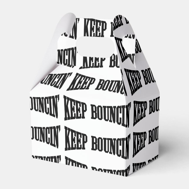 Keep Bouncin' Favor Boxes (Front Side)