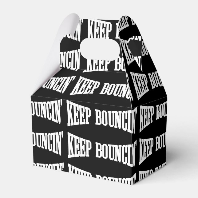 Keep Bouncin' Favor Boxes (Front Side)
