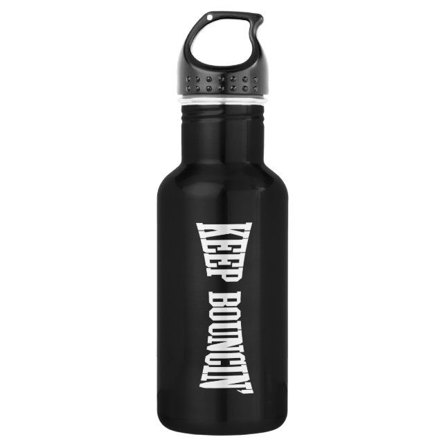 Keep Bouncin' Stainless Steel Water Bottle (Front)